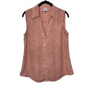 Cabi Blossom Blouse Sleeveless Button Down Front Women's Size Small style # 3982
